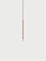 A-TUBE NANO PENDANT SMALL 30CM BLACK CABLE ROSE GOLD 3000K (