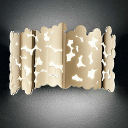 441/2A gold IDL Bubbles настенный светильник с ажурным металлическим плафоном золотого цвета