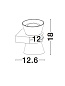 1300301312 BOCCALE Novaluce светильник LED G9 2x5W IP20 Bulb Included