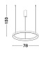 9853686 PERTINO Novaluce светильник LED 60Вт 230В 3600Lm 3000K IP20