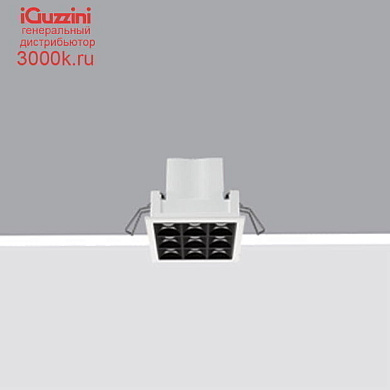 Q504 Laser Blade XS iGuzzini Frame 9 cells - Flood beam - LED