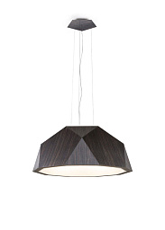 D81A03 E27 - Dark wood colour Fabbian Crio подвесной светильник с декоративными элементами в форме листьев