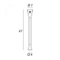 7232 Linea Light Snake LED L бра с интегрированным выключателем белый — фото 3