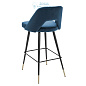 112056 Bar Stool Avorio roche blue velvet Eichholtz