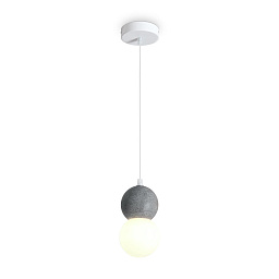 FR5484PL-01W1 Freya Concrete подвесной светильник с шарообразными плафонами из бетона и стекла