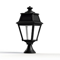Avenue 2 N° 5; Clear glass Built-in LED 2700°K warm white 13W; Dark black