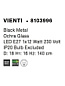 8103996 VIENTI Novaluce светильник LED E27 1x12Вт 230В IP20