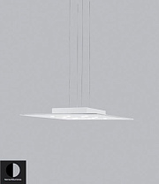 POP SOSPENSIONE 65X65 12LED 67W 3000K  NERO-ALLUMINIO