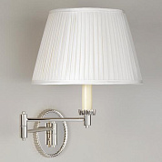 WA0292.NI.ES Burlington Swing Arm Wall Light, Nickel, 2 Arms