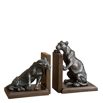 109100 Bookend Lioness set of 2  держатель для книг Eichholtz