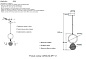 0330/201 CAROLINA Crystal lux Светильник подвесной 1х8W LED G9 Латунь