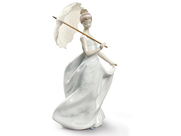 1009170 Lladro Finesse фарфоровая статуэтка женщины, играющей на скрипке