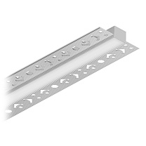 Светодиодные интегрируемые профили из алюминия Led technology LINEAR 1613 F алюминий с белым рассеивателем