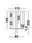 9088105 ELETTRA Novaluce светильник LED 35W 230V 2450Lm 3000K IP20