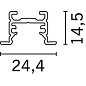 MXK7 Underscore15 iGuzzini Low recessed linear profile Frame for Ledstrip Top - L=2000 — фото 1