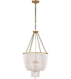 ARN5102HAB-WG Visual Comfort Jacqueline подвесная люстра с чашеобразным корпусом, украшенным подвесными бусинами