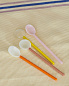 AB406-D022-AL59 Hay Набор из 2 стеклянных ложек Duo Spoons, светло-розовый / ярко-оранжевый — фото 1