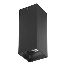 216387 Lightstar Rullo потолочный светильник прямоугольной формы черного цвета с отражателем