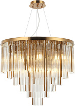 Люстра подвесная Stilfort Style Rain 2147/05/09P, Прозрачный/Бронза; Бронза