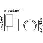 70576 NOBORU LED Dark grey projector lamp/wall lasher настенный светильник Faro barcelona — фото 3