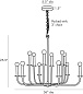 89344 Breck Small Chandelier Arteriors люстра