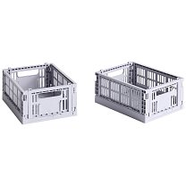 Ящик для хранения HAY Colour Crate Mini, набор из 2 шт., лавандовый