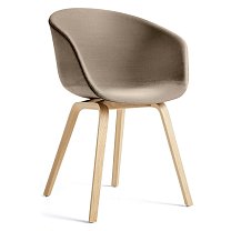 About A Chair AAC 23, основание дуб, лак на водной основе / обивка Lola 0216
