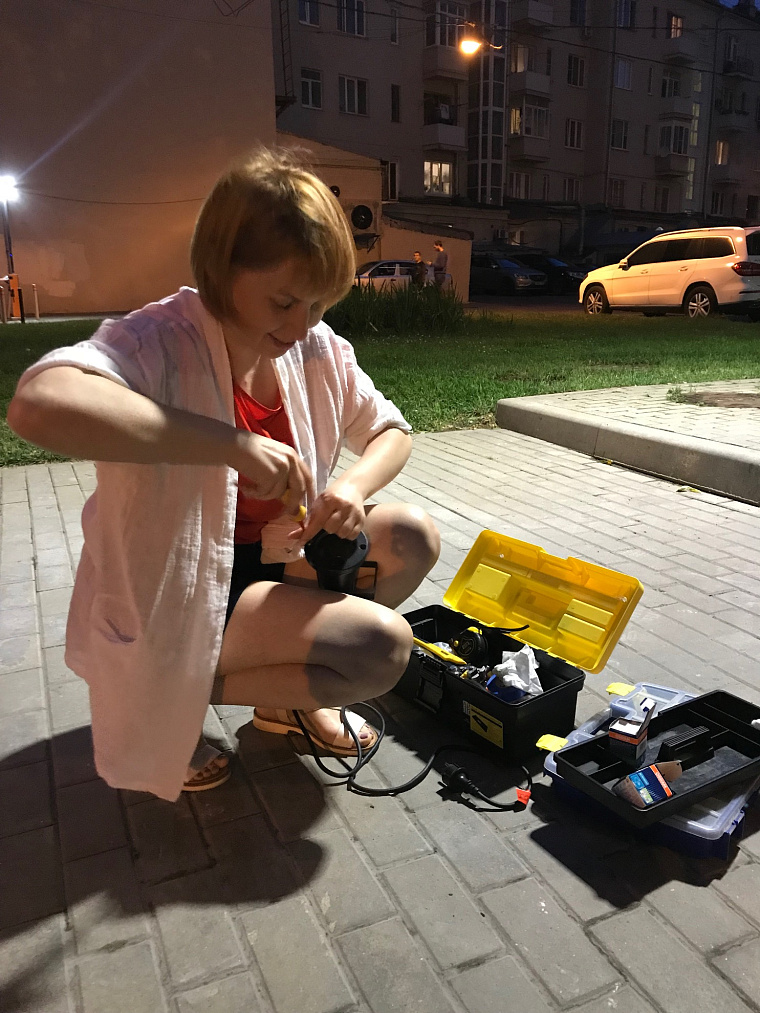 Тестовая инсталляция фасадного освещения ресторана на Даевом пер., Москва — фото 7