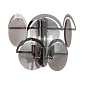 WA 2-162/2 chrom/293 rauch Rauchglas Orion двухламповый настенный светильник со стеклянными плафонами — фото 3