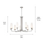 Truby 9 Light Chandelier Polished Nickel люстра 52481PN Kichler