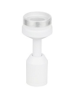 White Aluminium Pipe IP20 D:2.8 H:6.6 cm