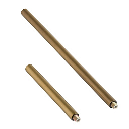 PIPE-101 Arteriors Antique набор из двух трубок из матовой латуни антик с гладкой поверхностью