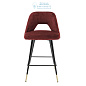 112053 Counter Stool Avorio roche bordeaux red velvet Eichholtz