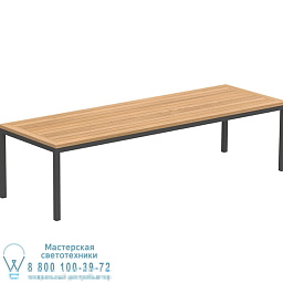 Стол Taboela 300x100 см из нержавеющей стали со столешницей из тикового дерева Royal Botania