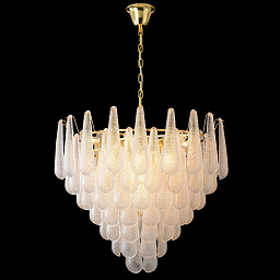 FONTAIN SP18 GOLD Crystal Lux FONTAIN подвесная люстра из хрусталя с каскадным расположением элементов цвета золота