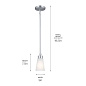 Erma 4.25" 1 Light Mini Pendant Brushed Nickel подвесной светильник 52444NI Kichler — фото 7