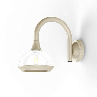 настенный светильник с купольным плафоном цвета слоновой кости