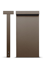 Look боллард двусторонний H. 580mm бронза 3000 K 23 Вт