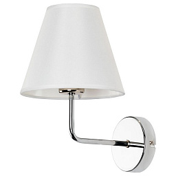 A2581AP-1CC Arte Lamp Elba настенный светильник с абажуром белого цвета