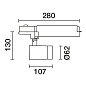 Q657 Palco iGuzzini body Ø62 mm - Warm White - dimmable electronic ballast - spot optic