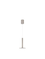Satin Nickel Metal LED 10 Watt 220-240 Volt 517Lm 3000K IP20 D: 15 H: 200 cm