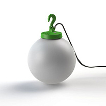 Grumo N° 3; Opal polycarbonate E27 52W Plug; Green yellow