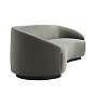 8032 Turner Sofa Sharkskin Velvet Grey Ash Arteriors диван