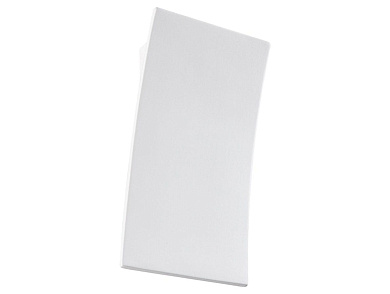 настенный керамический светильник вытянутого прямоугольного корпуса с мягкой подсветкой