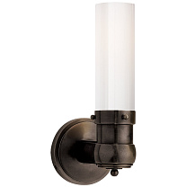 Graydon Single Bath Light бронза с белым стеклом