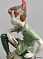 Фарфоровая статуэтка мальчика на бревне с цветами Peter Pan Lladro 01009328 — фото 3