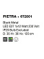 672801 PIETRA Novaluce светильник LED E27 1x12W IP20