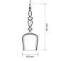 Standing Pendant - Polished Nickel подвесной светильник, Rothschild & Bickers — фото 9