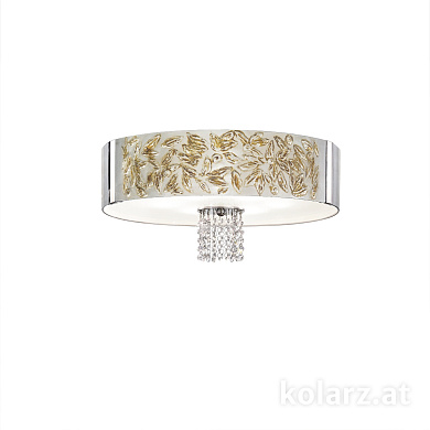 потолочный светильник круглый хром