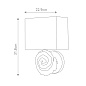 Настенный светильник Swirl Flambeau FB-SWIRL-1L-W костяно-белый — фото 6